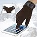 Vbiger Winter Gloves Texting Mittens Warm Cold Weather Gloves For Men(Brown)