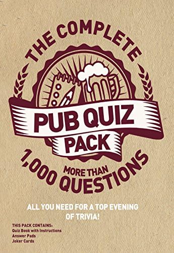 The Complete Pub Quiz Pack: All You Need for a Top Evening of Trivia! Paperback – February 7, 2017