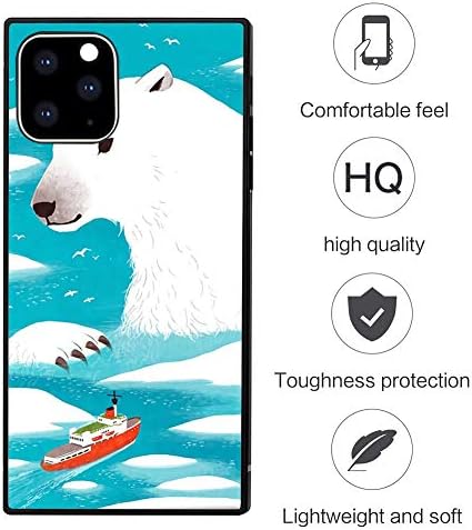 iPhone 11 Pro Max (2019) [6.5 Inch] Polar Bear Square Corner Phone Case