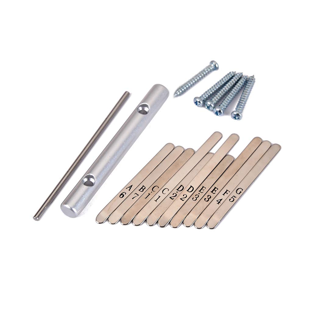 Alnicov Musical Steel Keys Set for 10 Note Kalimba African Mbira Thumb Piano