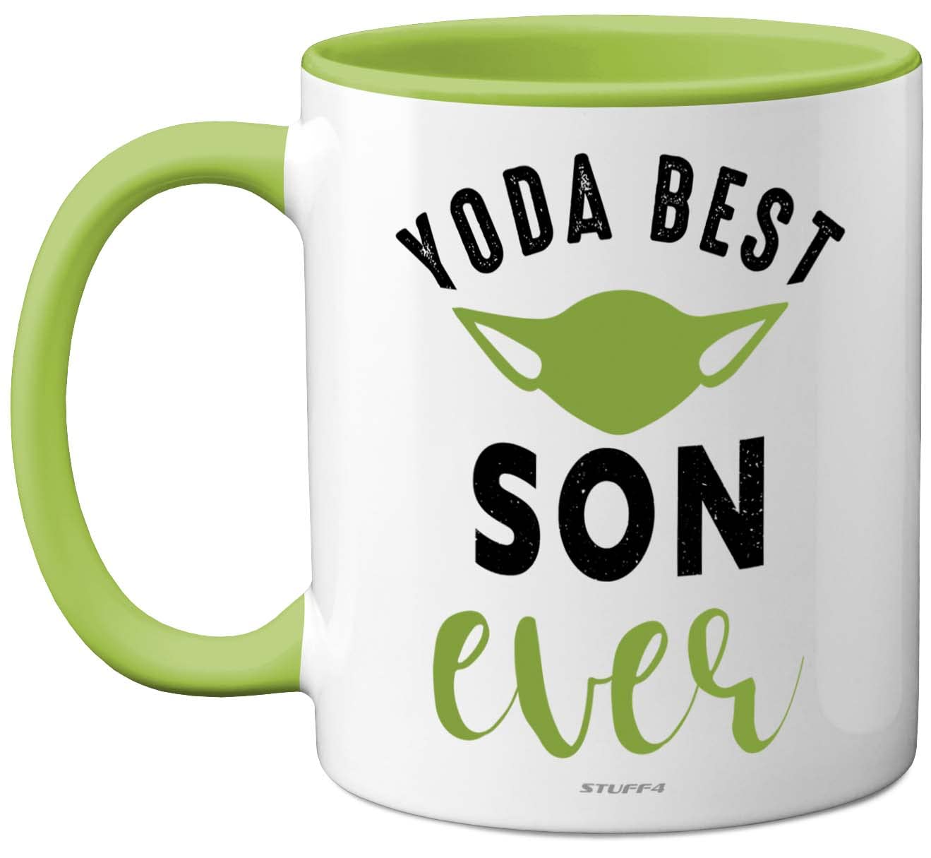 Stuff4 Son Gifts - Yoda Best - Inspirational Son Mug, Gifts from Mum, Birthday Gift from Dad, Christmas Idea, 11oz Ceramic Dishwasher Microwave Safe Mug