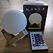 3D 5.9 inches Printing Moon Lamp Globe 16 Colors with Wood Stand Base Dimmable Touch Control and Remote Control USB Rechargeable Lunar Night Light Glowing Realistic Light Creations
