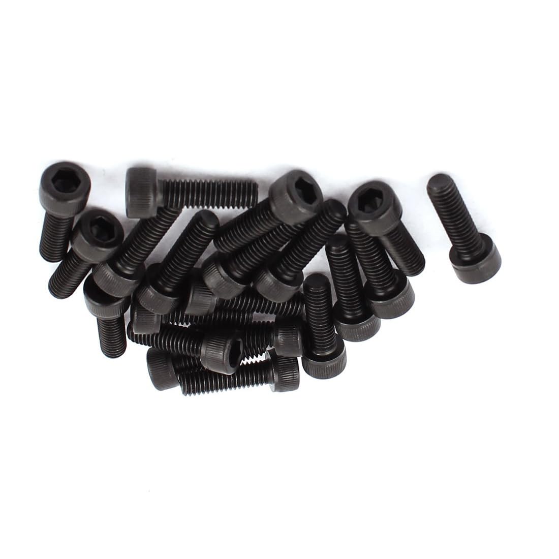 MACHSWON M6x20mm Hex Socket Head Cap Screws Bolts Full Thread 12.9 Grade Alloy Steel Black Oxide Finish Allen Socket Drive Machine Screws 20Pcs — image 1