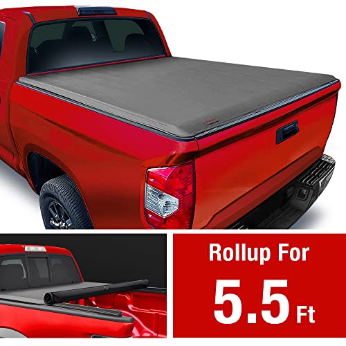 MaxMate Soft Rollup Truck Bed Tonneau Cover Compatible with 20142021 Toyota Tundra 5.5' (67