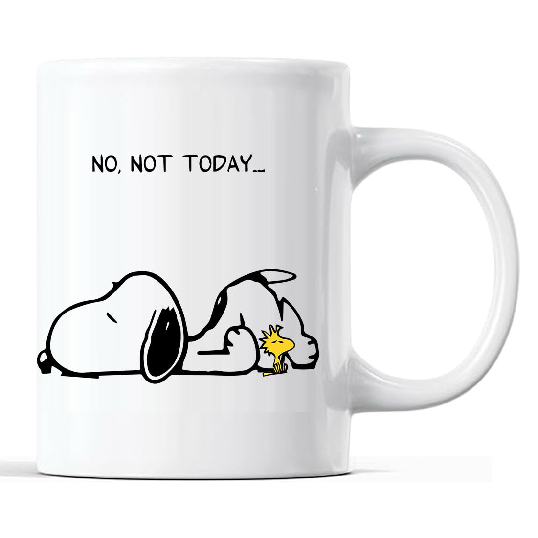 BakoIsland No Not Today Snoopy Dog Classic Tea Cup Coffee Mug