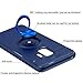 Elegant Choise Galaxy S9 Case, Hybrid Slim Ring Holder Shockproof Kickstand Soft Protective Case Fit Magnetic Car Mount for Samsung Galaxy S9 (Blue)