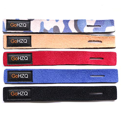 GoHZQ Angelrute Gürtel Elastische Gurte Halter Outdoor Supplies Einstellbar Dehnbare Angelrute Halterung Magic Band Angelgerät Krawatte Tasche Zubehör 5 Farben, 10 Packungen – Bild 7