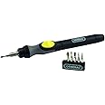 General Tools Precision Cordless Electric Screwdriver #500 with Six Bits and Quick Change Chuck, Handles Difficult, Repetitiv