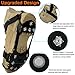 Blisstime Ice Cleats Crampons 11 Spikes Ice Snow Grips Anti-Slip Snow Traction Cleats Over Shoes Boots for Hiking, Mountaineering, Walking, Jogging