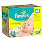 Pampers Swaddlers Diapers, Size N, Giant Pack, 128 Count