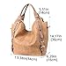 JOYSON Women Handbags Hobo Shoulder Bags Tote PU Leather Handbags Fashion Large Capacity Bags Apricot