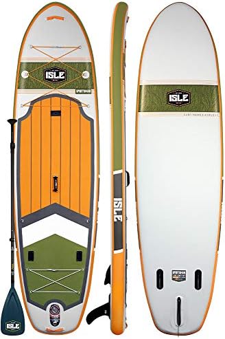 ISLE 11'6" Sportsman | Inflatable Fishing Stand Up Paddle Board | 6” Thick iSUP and Accessory Pack | Durable and Lightweight | 36" Extra Stable Wide Stance | Up to 320 lbs