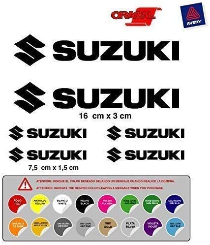 Sticker Adhesive Compatible with Die Suzuki Vinyl Mod 1 16 Colours Available Kit 6 Units