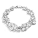 Mariell Bridal & Wedding Bracelet with Multi-Shaped Cubic Zirconia, Perfect for Brides or Mother of Bride