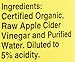 Bragg Organic Raw Unfiltered Apple Cider Vinegar with The Mother, 128 ounce