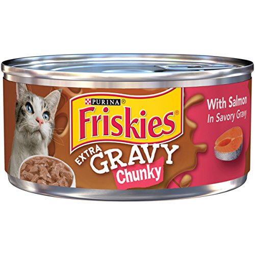 Purina Friskies Extra Gravy Chunky with Salmon in Savory Gravy Wet Food - (24) 5.5 oz. Cans