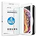 OMOTON [4-Pack] Screen Protector for iPhone Xs & iPhone X, 5.8 inch - Tempered Glass / Guide Frame / Easy Installation