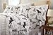 Stratton Collection Extra Soft Printed 100% Cotton Flannel Sheet Set. Warm, Cozy, Lightweight, Luxury Winter Bed Sheets. By Home Fashion Designs Brand. (Queen, Moose)