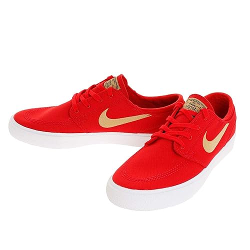nike sb janoski university red canvas skate shoes