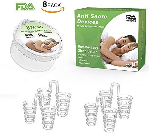 Snoring Solution Anti Snoring Devices Stop Snoring Aids Anti Snore Nose Vents Snore Stopper 8 Packs