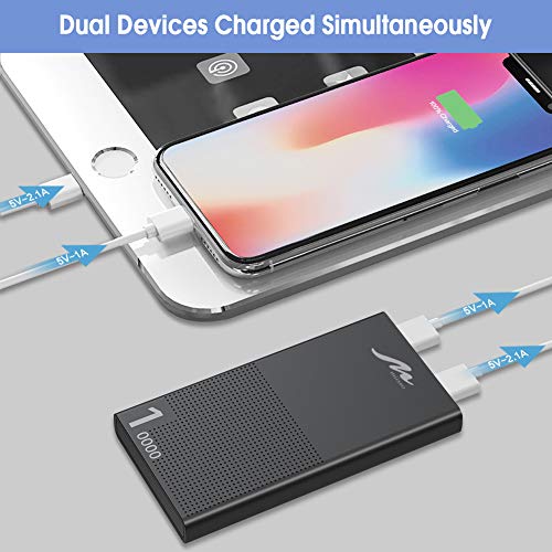 Alongza Compact 10000mAh Portable Charger, Cell Phone Battery Charger