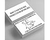 thumbnail image 2 of Witty Yetis Bad Parking Business Cards 5 Fun Designs, 50 Note Pack. Shame The Idiot Parkers Of The World With Swift Justice. Funny Revenge For Mean Road Ragers & Morons. Gag Gift 2 of 9