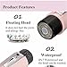 Waterproof Electric Hair Remover for Women, Wet & Dry Cordless Ladies’ Shaver, Painless Portable Battery Powered Epilator Razor for Face, Hand, Leg, Arm, Bikini & Armpit