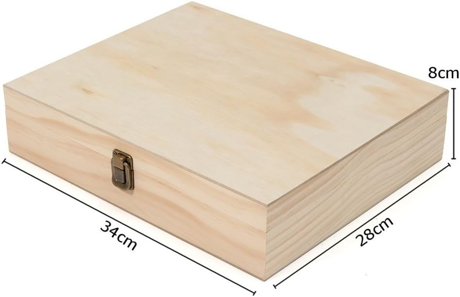 Pure Vie Essential Oil Wooden Storage Box Travel Display Presentation, Holds 56 Bottles & 12 Roller Balls - Aromatherapy Organizer Nail Polish Fragrance Container - Keep Your Oils Safe & Space Saver: Health & Personal Care