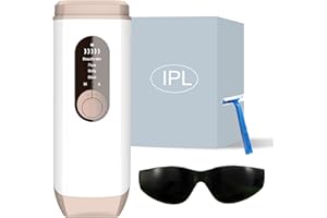 Laser Hair Removal, Sextupole Hair Removal Device with Ice Cooling Care Function, Visible Results in 2 Weeks, Laser Hair Removal for Women and Men Care Painless Safe Gentle at Home Full Body, White