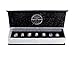 7 Pairs Swarovski Elements 18k White Gold Plated Crystal Stud Round Sparkling Earrings Set