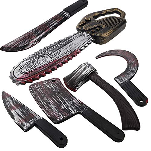 HOLICOLOR 6pcs Halloween Props Party Decoration Set for Halloween Decoration,Hunted Houese and Chunky Costume - Thumbnail 4