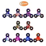 JESBAN 10 Packs Fidget Spinner Toy Hand Spinner Camouflage, Stress Reducer Relieve Anxiety and Boredom Camo for Adults Kids Students EDC ADHD Kill Time(Set 1)