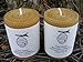100% Beeswax Pillar Candles - Set of Two - 4