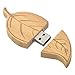 10pcs 4G 4GB U-Disk Wood Leaf Flash Memory Stick (Brown)