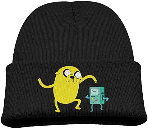 Babala Adventure Time Jake Boys And Girls Knitted Beanie Cap Hat Winter Skullcap Top Hat Black