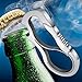 Idakekiy Dual Carabiner Keychain Mutil Tool with Key Chain Bottle Opener for Keys