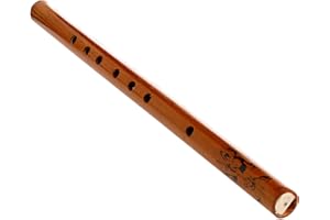 Traditional 6 Hole Plastic Flute Student Musical Instrument Wood Color