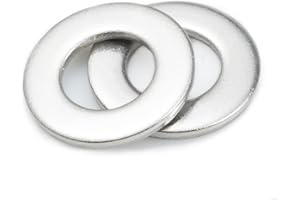 LUPANTER M6 Flat Washers 100 Pack, Stainless Steel Metric Washers for Screws and Bolt…