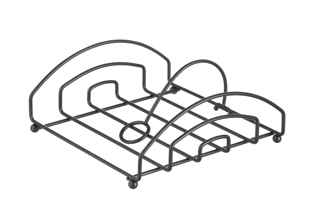 HENDI Napkin holder black, 205x210x(H)85 mm