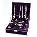 KLOUD City Purple two-layer lint jewelry box organizer display storage case with lock