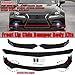 Zeeos Black Universal Front Bumper Lip Chin Spoiler ABS Front Bumper Lip Sopiler Wing Body Fits For AUDI,Ford,BMW,HONDA,Chevrolet,Toyota,Civic,Car