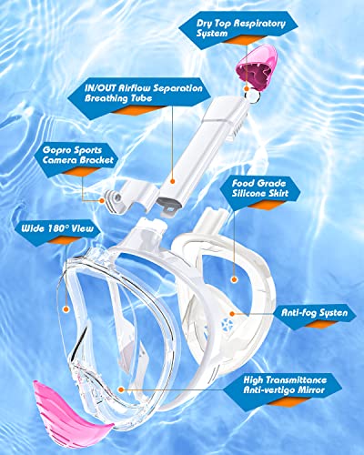 Mua QingSong Full Face Snorkel Mask for Adults, Snorkeling Gear with ...