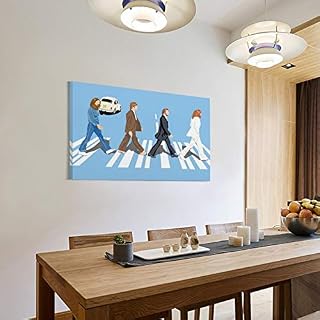 XYDQ The Beatles – Abbey Road Poster sur toile et décoration murale Motif Abbey Road 50 x 75 cm - Les Beatles, Paul McCartney, John Lennon, RIngo Starr, George Harrison XYDQ The Beatles – Abbey Road Poster sur toile et décoration murale Motif Abbey Road 50 x 75 cm – Image 3