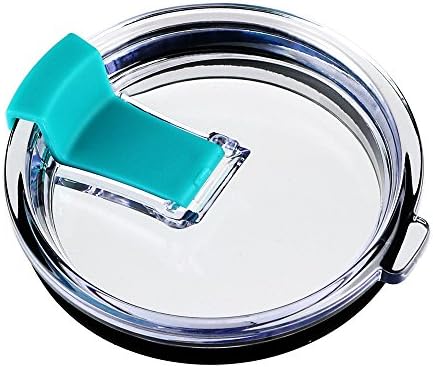 Tumbler Lid for 30 oz Yeti Rambler, Rtic Cooler, Ozark Trails and other Cup, Leak Spill Proof and Splash Proof (30 oz Blue)