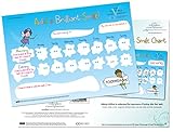 Add a Brilliant Smile - Tooth Brushing Reward Chart encouraging children to care for their teeth and the importance of dental hygiene.