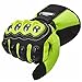 ILM Alloy Steel Motorcycle Riding Gloves Warm Waterproof Windproof for Winter Use (XL, GREEN(WINTER))