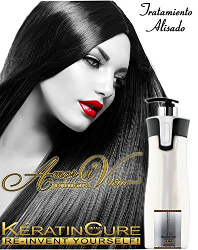 Hair Straightening Keratin Cure V1 Chocolate Treatment Amazing Results, Intense Strengthening 960 ML / 32.5 FL OZ