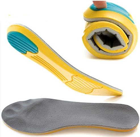 2 PACK Unisex Full Length Orthotic Arch Support Sport Shoe Pad Sport Running Gel Insoles Insert Cushion (Man38 46, memory foam)