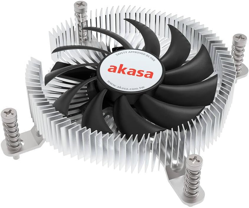 Akasa AK- Low Profile CPU Cooler Socket LGA 1700 21.8mm Height