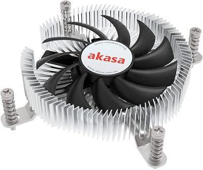 Akasa AK- Low Profile CPU Cooler Socket LGA 1700 21.8mm Height
